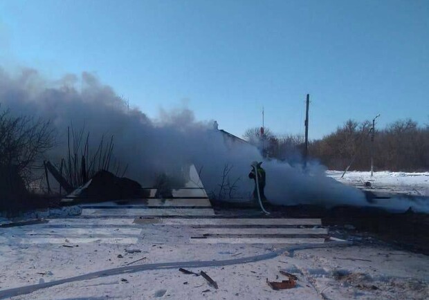 В Белгородской области упал военный самолет. 