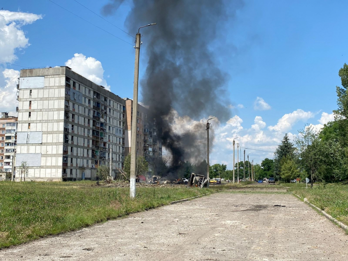 Полиция опубликовала фото последствий обстрела Первомайского.