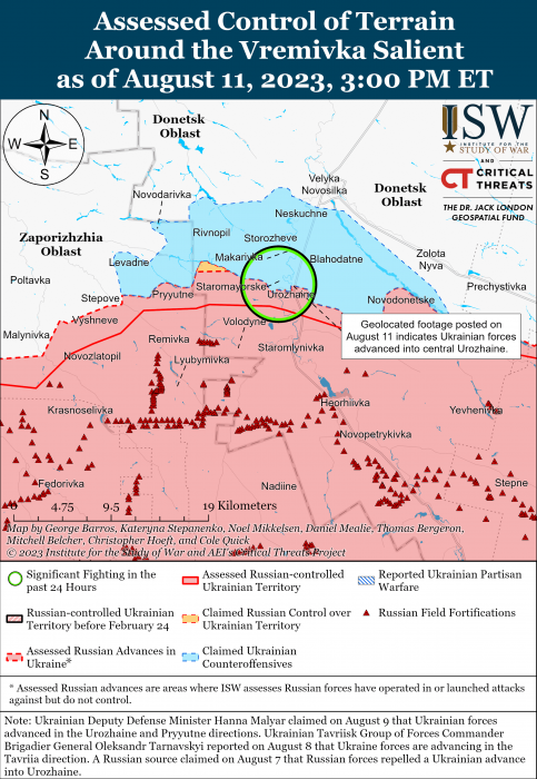 Карта боевых действий в Украине 12 августа фото 5 4