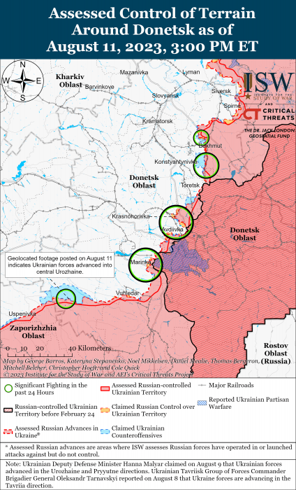 Карта боевых действий в Украине 12 августа фото 4 3