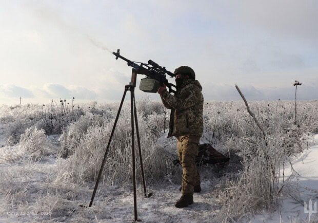 Карта боевых действий на Украине 1 января. 