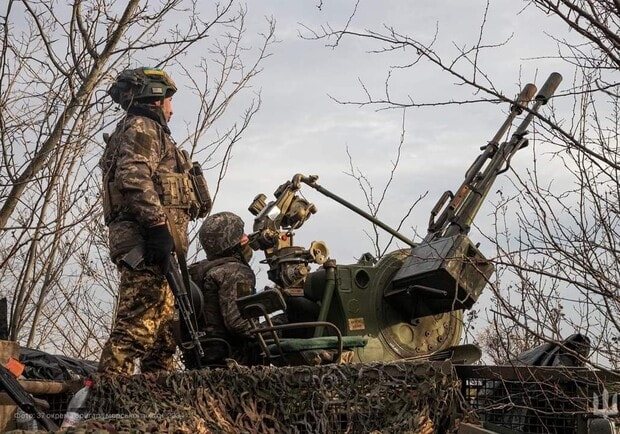 Карта боевых действий на Украине 18 февраля. 