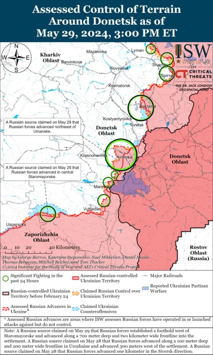 Карта боевых действий.