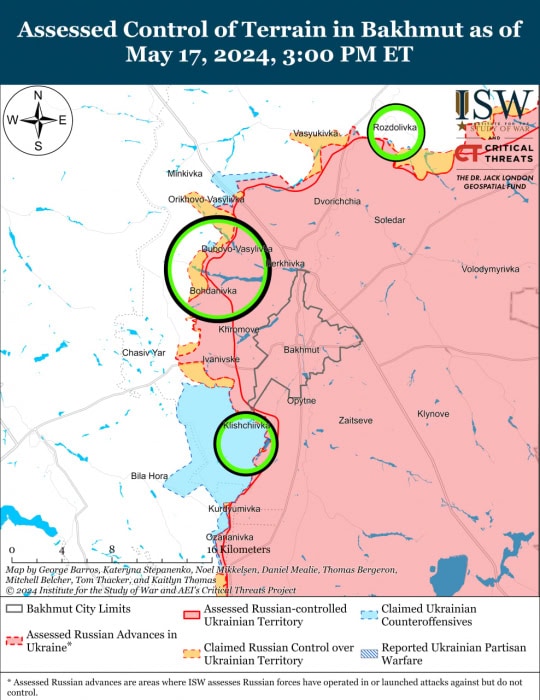 Карта боевых действий на Украине.