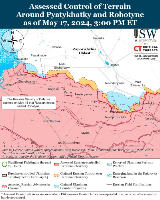 Карта боевых действий на Украине.