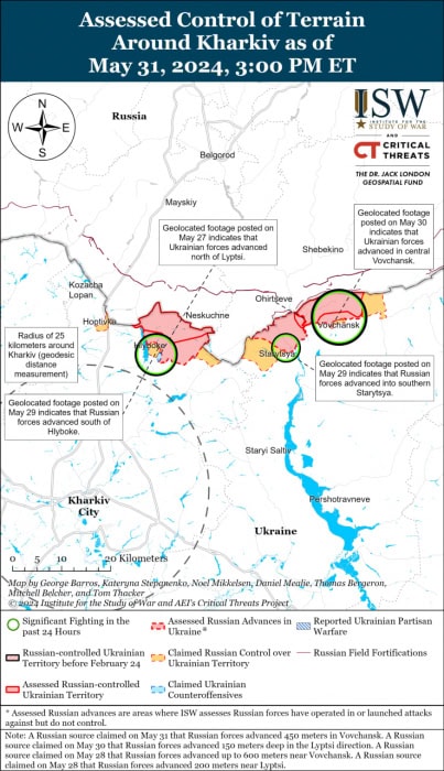 Карта боевых действий.