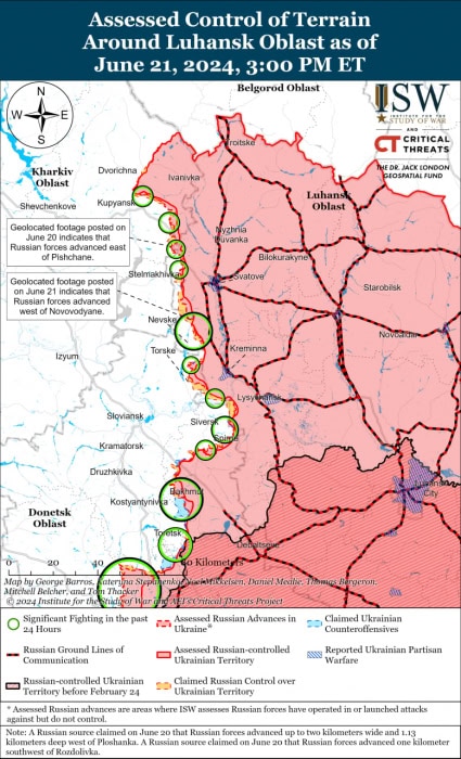 Карта боевых действий.