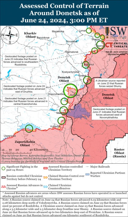 Карта боевых действий.