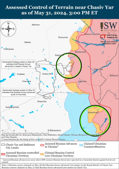 Карта боевых действий.