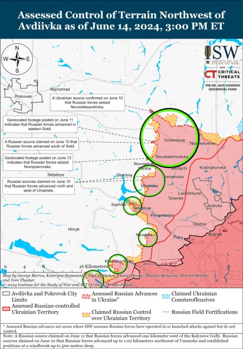 Карта боевых действий.