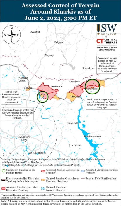 Карта боевых действий на Украине.