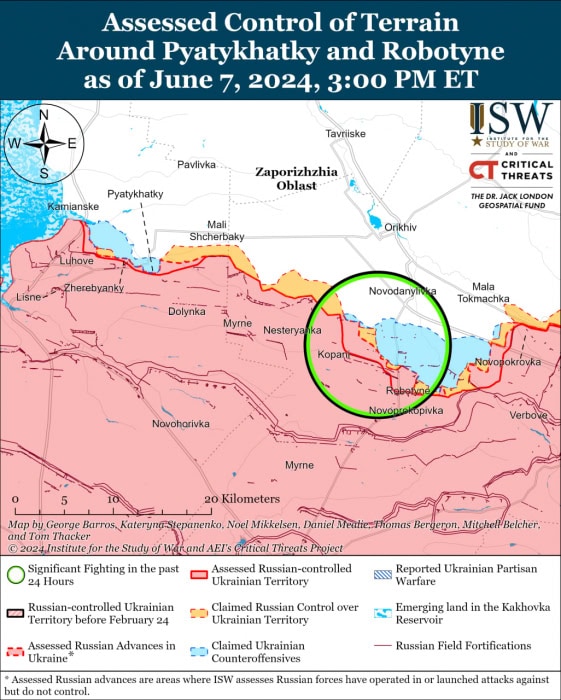 Карта боевых действий на Украине.