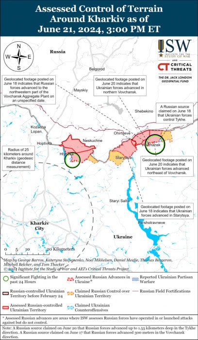 Карта боевых действий.