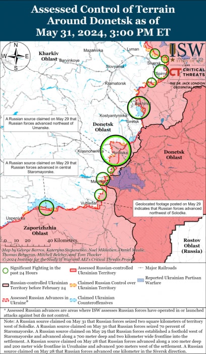 Карта боевых действий.