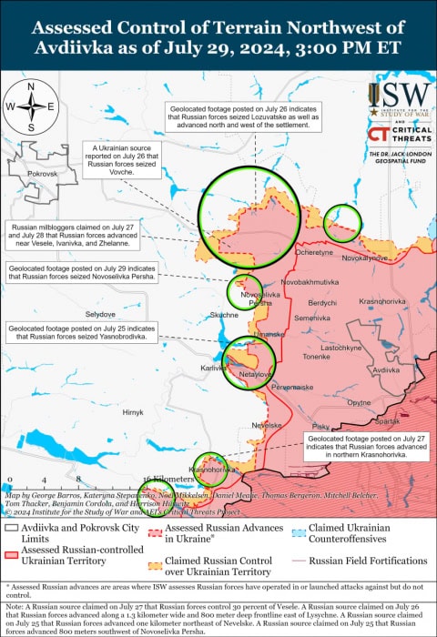 Карта боевых действий.