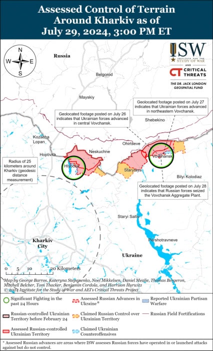 Карта боевых действий.