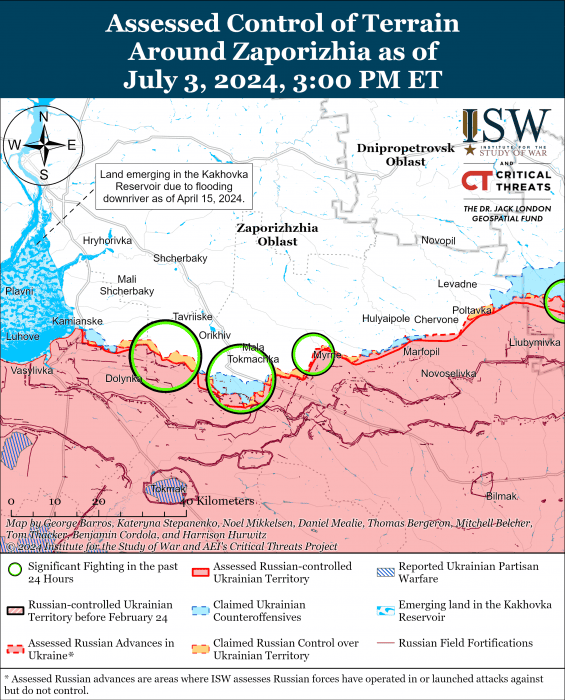 Карта боевых действий.