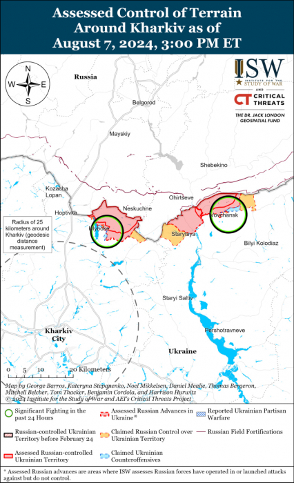 Карта боевых действий.