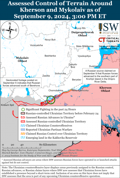 Карта боевых действий. Фото: understandingwar.org