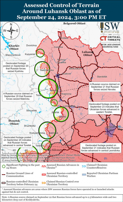 Карта боевых действий. Фото: understandingwar.org