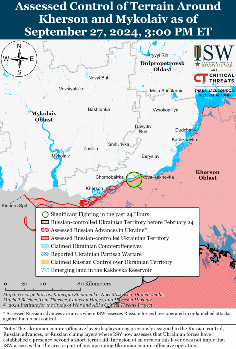 Карта боевых действий. Фото: understandingwar.org