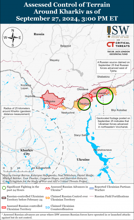 Карта боевых действий. Фото: understandingwar.org