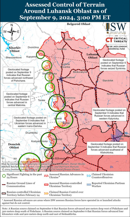 Карта боевых действий. Фото: understandingwar.org