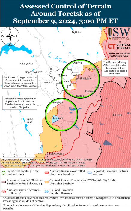 Карта боевых действий. Фото: understandingwar.org