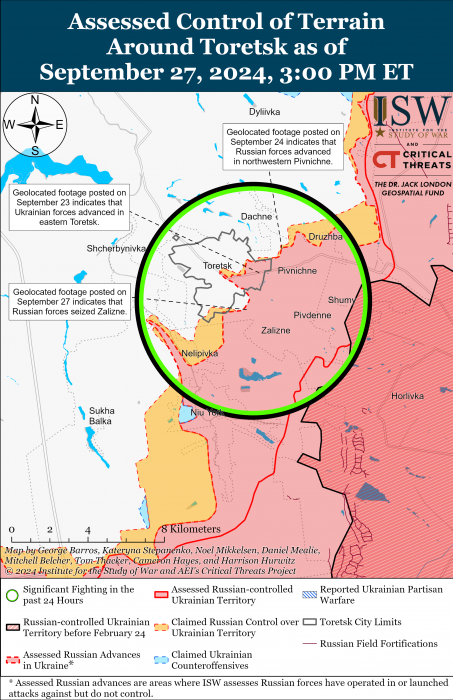 Карта боевых действий. Фото: understandingwar.org