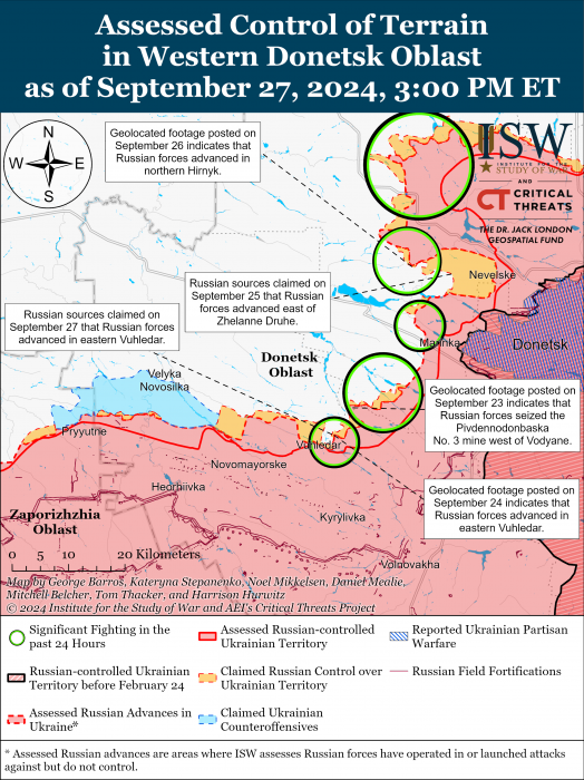 Карта боевых действий. Фото: understandingwar.org