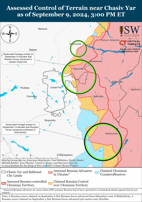 Карта боевых действий. Фото: understandingwar.org