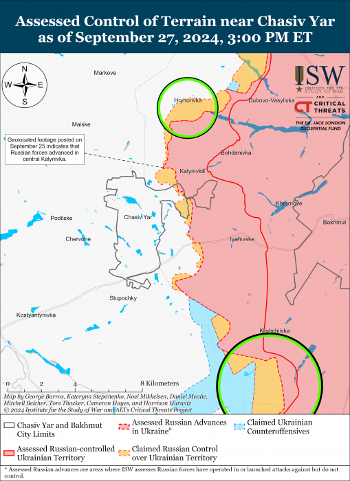 Карта боевых действий. Фото: understandingwar.org