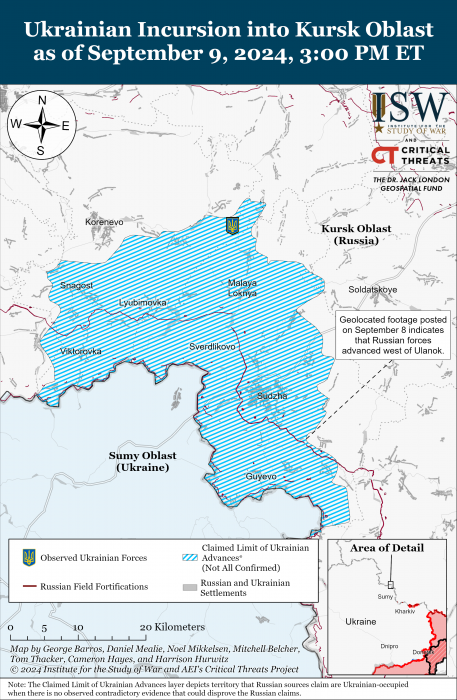 Карта боевых действий. Фото: understandingwar.org