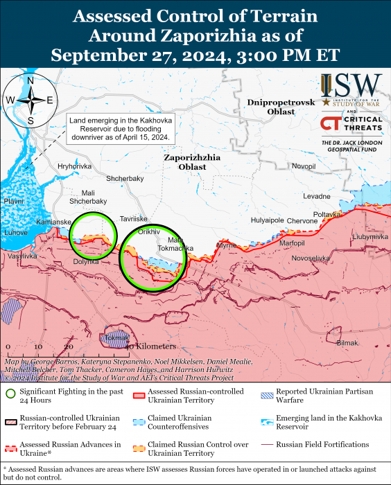 Карта боевых действий. Фото: understandingwar.org