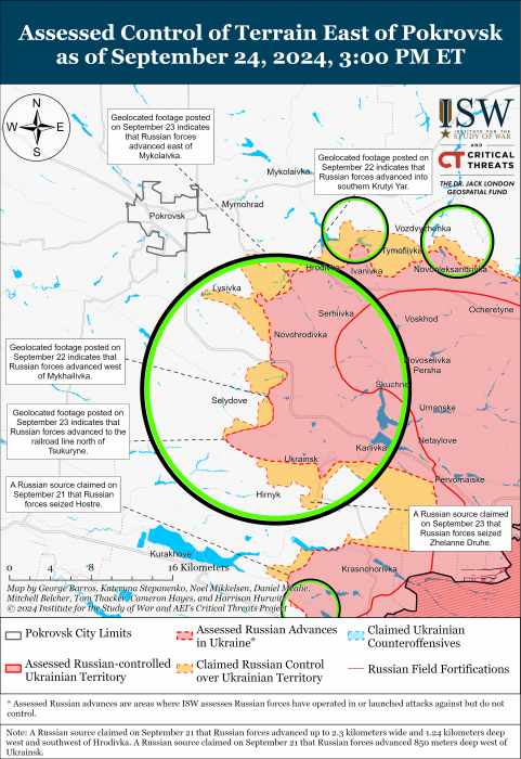 Карта боевых действий. Фото: understandingwar.org