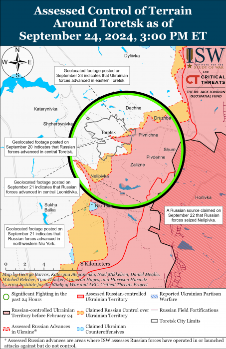 Карта боевых действий. Фото: understandingwar.org