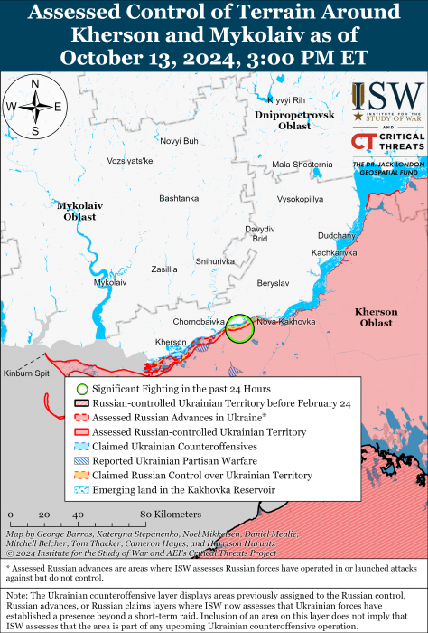 Карта боевых действий. Фото: understandingwar.org