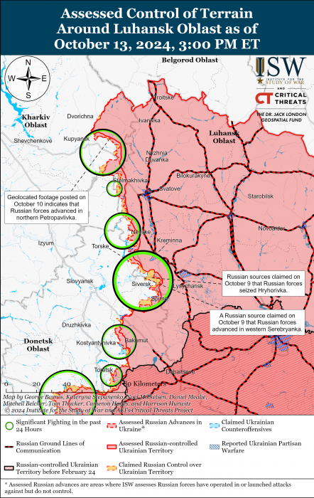 Карта боевых действий. Фото: understandingwar.org