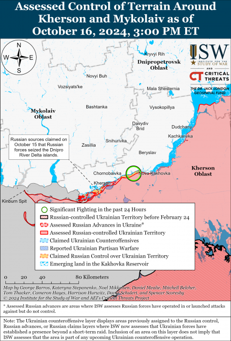 Карта боевых действий. Фото: understandingwar.org