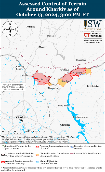 Карта боевых действий. Фото: understandingwar.org