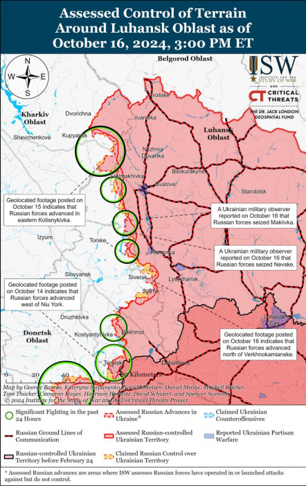 Карта боевых действий. Фото: understandingwar.org