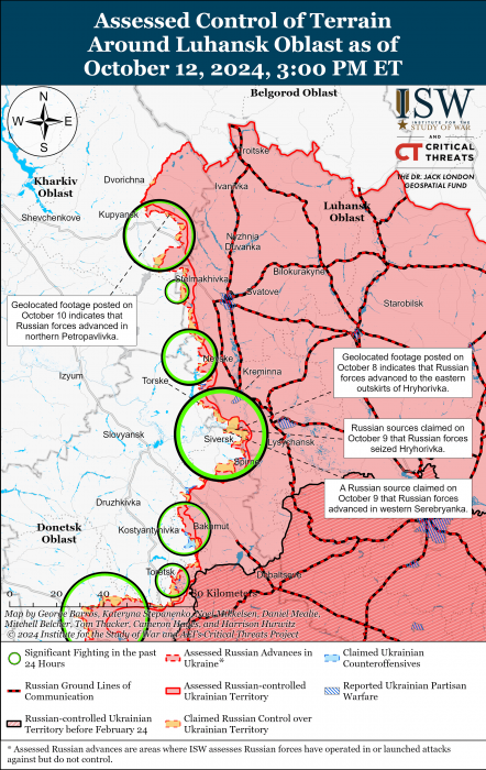 Карта боевых действий в Украине 13 октября фото 4 3