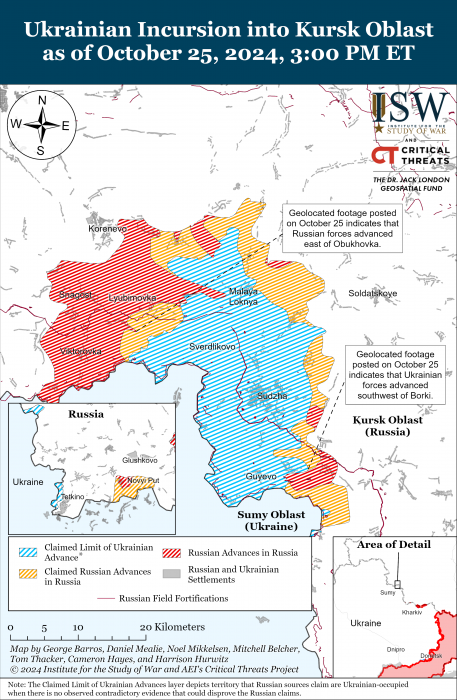 Карта боевых действий. Фото: understandingwar.org