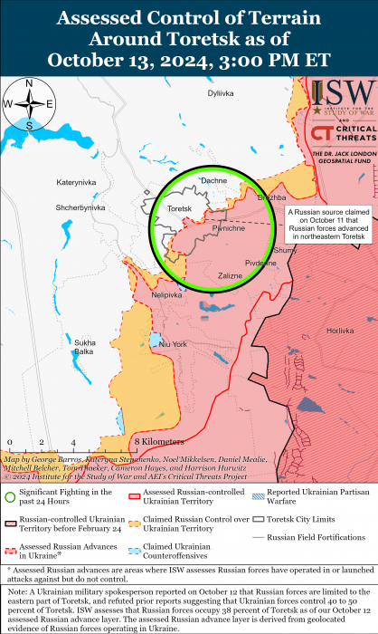 Карта боевых действий. Фото: understandingwar.org