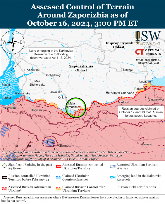 Карта боевых действий. Фото: understandingwar.org