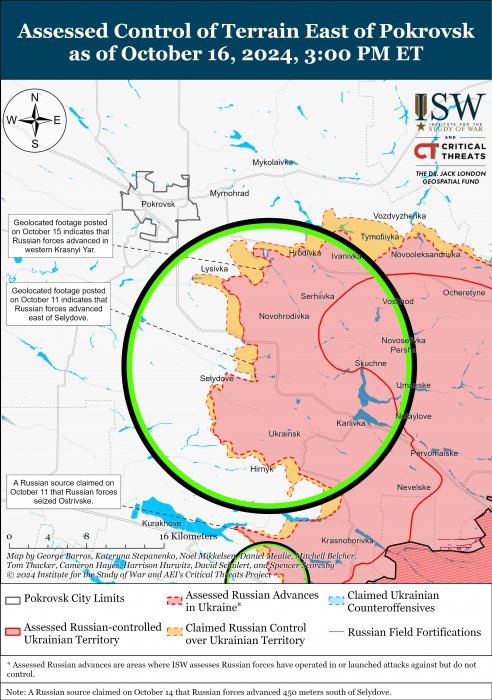 Карта боевых действий. Фото: understandingwar.org