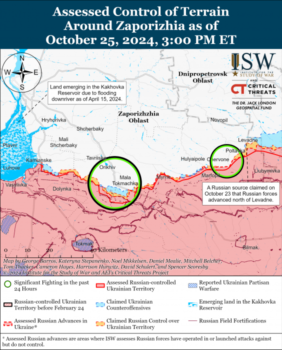 Карта боевых действий. Фото: understandingwar.org