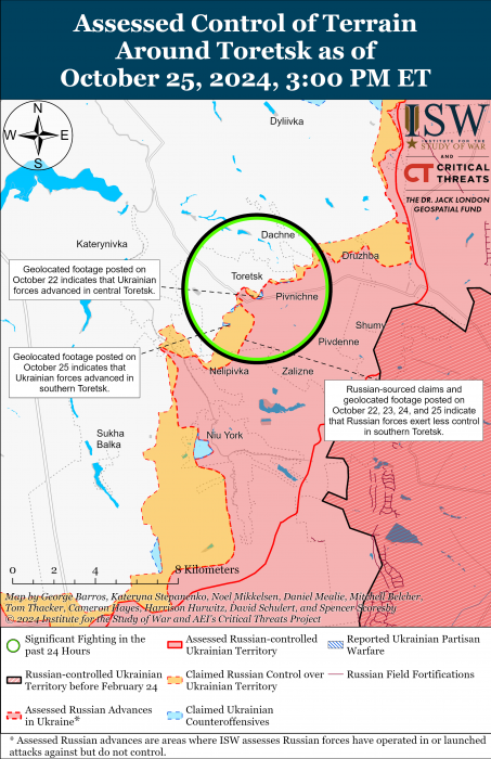 Карта боевых действий. Фото: understandingwar.org