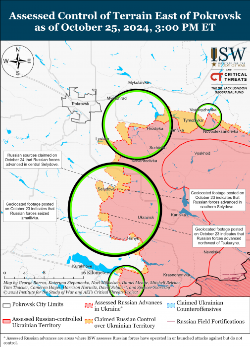 Карта боевых действий. Фото: understandingwar.org