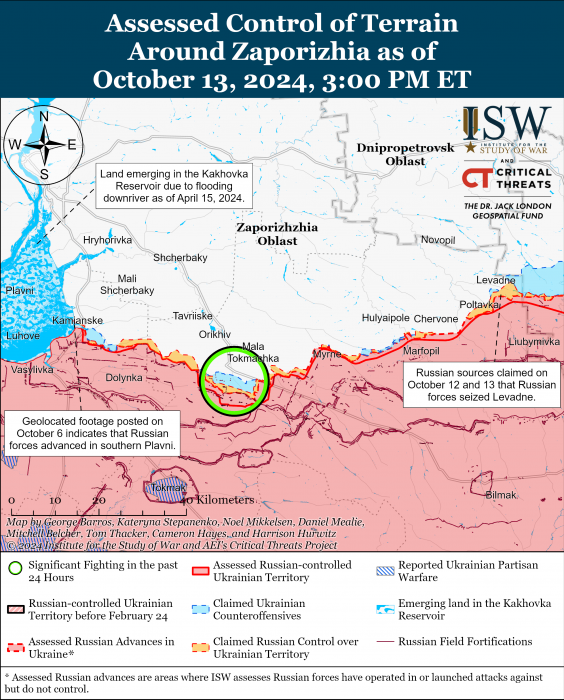 Карта боевых действий. Фото: understandingwar.org